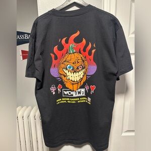 Vintage 1998 WCW NWO Wrestling Halloween Havoc Pumpkin Snickers Shirt Size XL